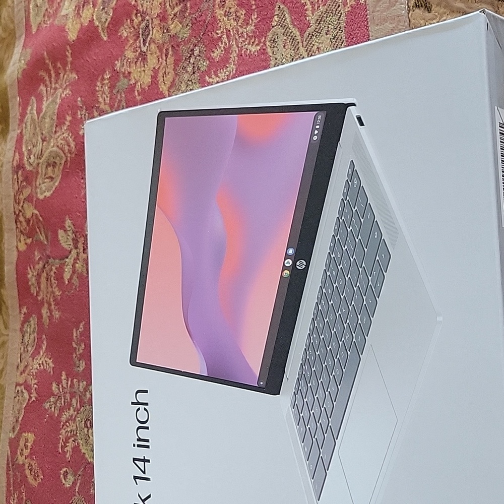 HP Chromebook 14" Glacier Silver Laptop